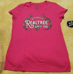 NEW Realtree T-Shirt~Pink~Small